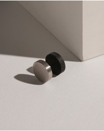 Najo - Torque 10mm Carbon Fibre, Steel Reversible Earring
