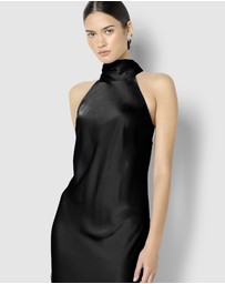 Montique - Azalea Satin Maxi Dress