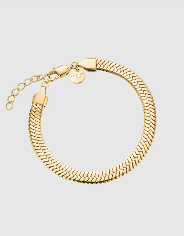 Rosefield - Large Snake Gold-Tone Bracelet