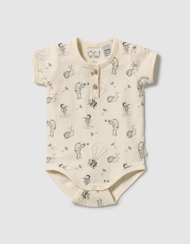 Wilson & Frenchy - Organic Henley Bodysuit - Babies