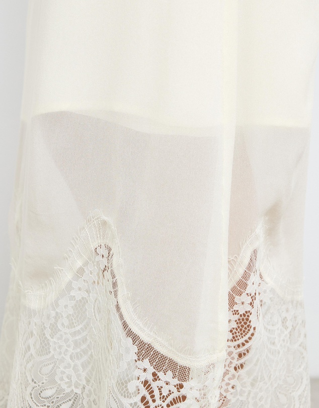 AERE - Alina Lace Trim Slip Skirt