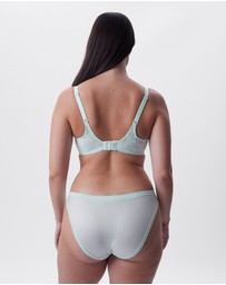 Bras N Things - Body Bliss Lace Full Cup Bra - Mint Green