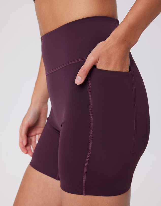 Upstate - Contour+ 5inch Pocket Bike Short - Merlot