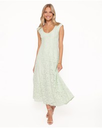 Petal & Pup - Mapleton Maxi Dress - Sage Green Lace