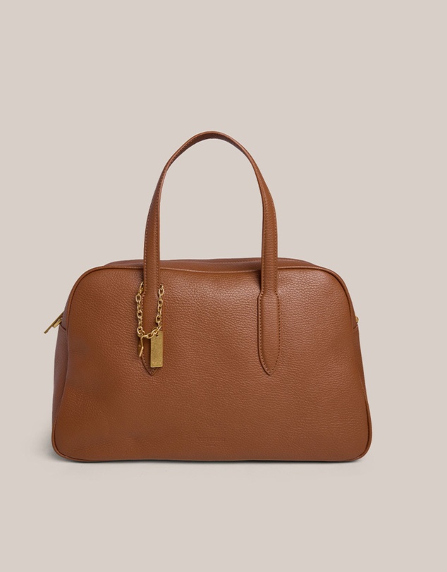VESTIRSI - Vera Cognac Medium Bowler Bag