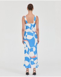 FRIEND of AUDREY - Evelyn Cupro Panel Dress