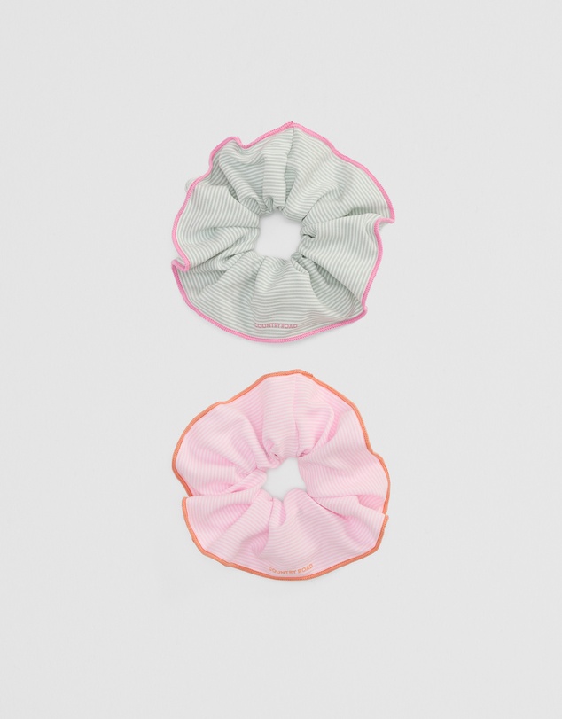 Country Road - Stripe Scrunchie Pack Of 2