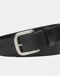 Buckle - Slate. Australian Made Buffalo Leather Belt. 35mm width.