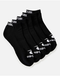 Rip Curl - Men's Brand Ankle Sock - 5 Pack
