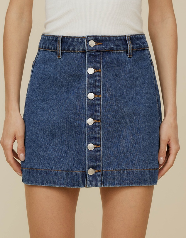 The Fated - Margot Denim Skirt