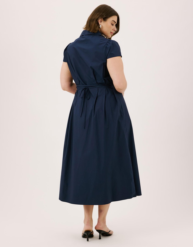 Atmos&Here Curvy - Emma Tie-Back Shirt Dress