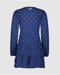 B.Nosy - Long Sleeve Polka Dot Dress - Kids-Teens