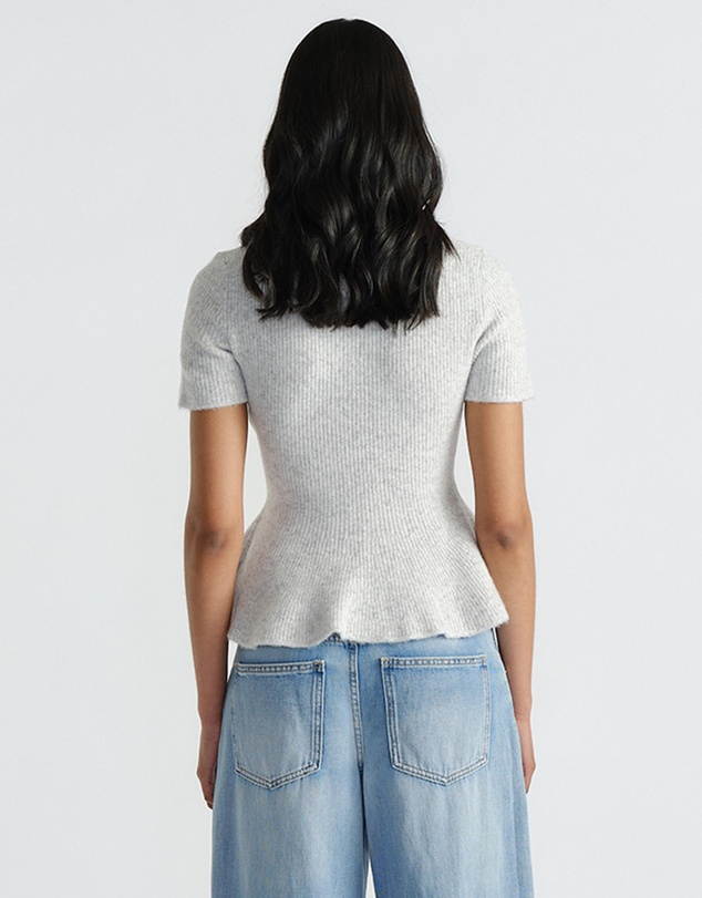 Decjuba - Amalia Peplum Knit Tee