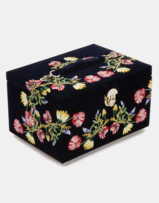 Wolf - Wolf Zoe Medium Jewellery Box Indigo