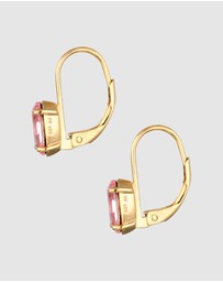 Elli Jewelry - Earrings Hanger Crystal Oval 925 Sterling Silver Gold-Plated