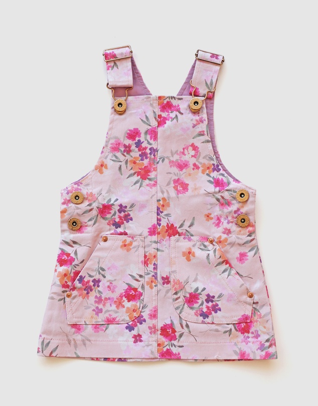 WITH LOVE FOR KIDS - Hazel Denim Pinafore Dress - Babies - Kids