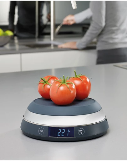 Joseph Joseph - SwitchScale™ 2-in-1 Switch Digital Scale with Reversible Lid (Grey)