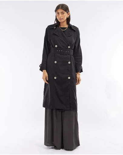 Amelius - Elvie Linen Trench Coat