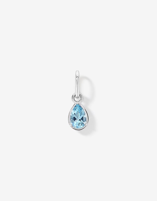 Michael Hill - Pear-Cut Aquamarine Pendant in Sterling Silver