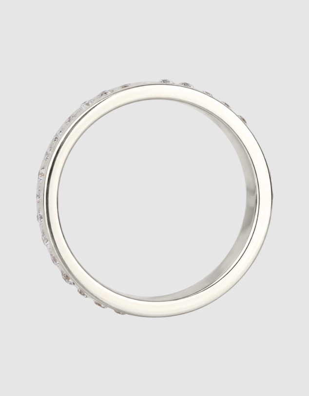 Elli Jewelry - Ring Crystal Band Statement 925 Sterling Silver