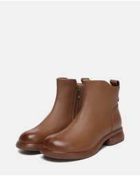 EVERAU - EverAU Ugg Chapple Cow Leather Upper Fashion Boots