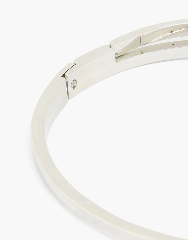 Lovisa - Waterproof Stainless Steel Diamante Roman Numeral Hinge Bangle