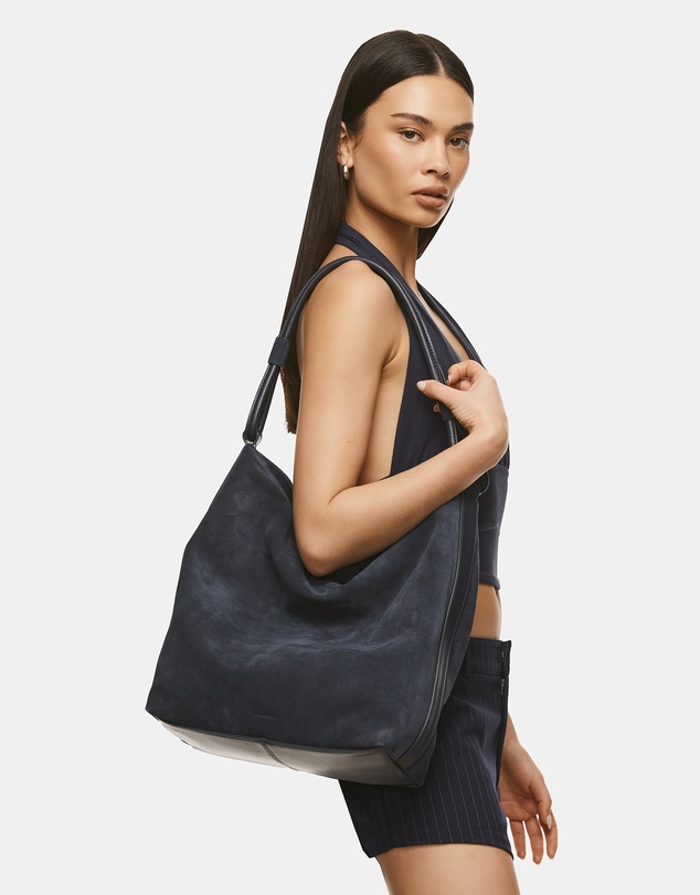 Nakedvice - The Gellar Navy Suede Bag