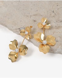 Forcast - Magnolia Bold Floral Earrings