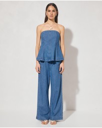MON RENN - Indigo Denim Top