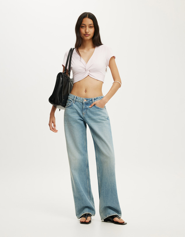 Cotton On - Bri Cropped Cardi Tee