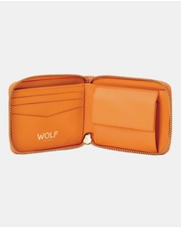 Wolf - Wolf Signature Range Zip Around Wallet Orange
