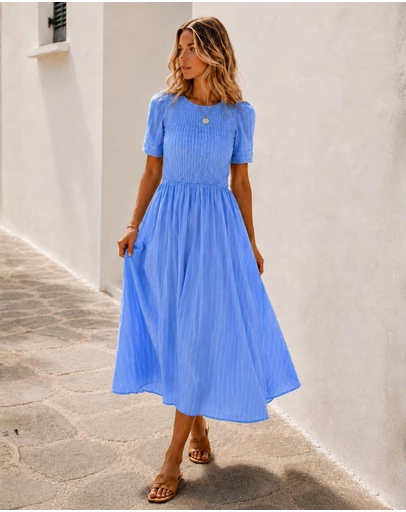 Esther & Co - Iolana Dress - Cornflower