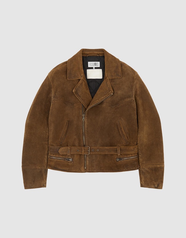 MM6 Maison Margiela - Suede Biker Jacket