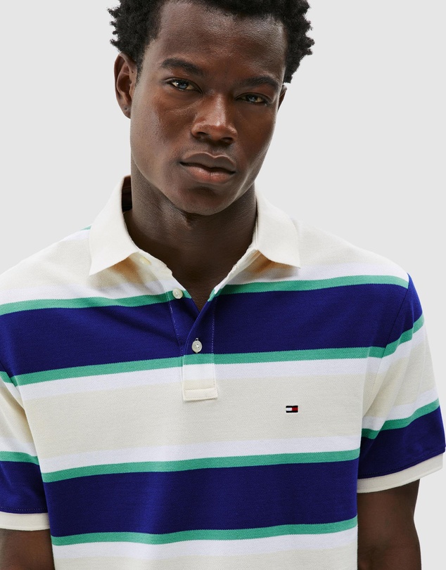 Tommy Hilfiger - Tricolour Block Stripe Polo