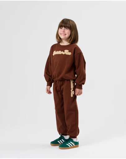 Goldie + Ace - Comfy Embroidered Sweatpants - Babies-Kids