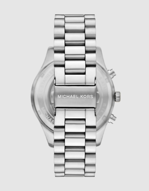 Michael Kors - Lexington Silver Tone Chronograph Watch