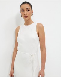 Calli - Cupro Crew Neck Dress
