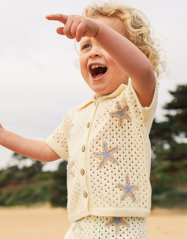 Kynd Baby - Knit Shirt in Coconut