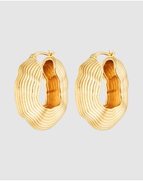 HOUSE OF SLANI - Gold Needra Statement Hoops