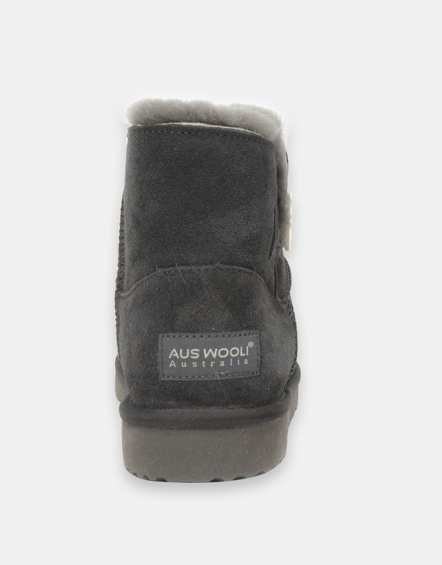 AusWooli Ugg Boots - Cabarita Short Sheepskin Wool Button Boots