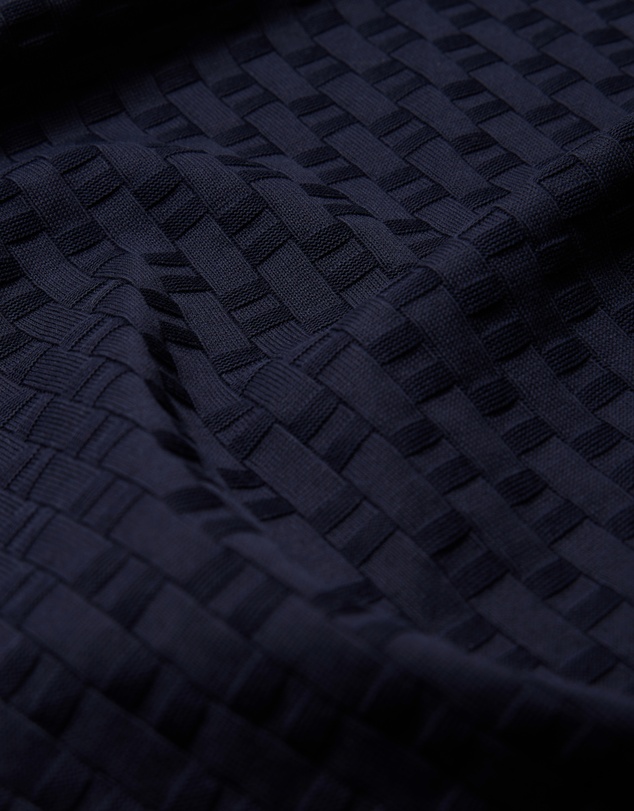 Calibre - Textured Open Neck Polo Navy