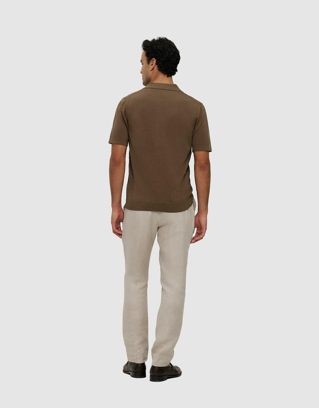 Trenery - Mercerised Diamond Knit Polo