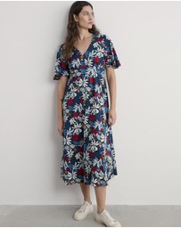 Seasalt - Seasalt Cornwall Seaweed Flower Maritime Chateaux Dress (Half Sleeve)
