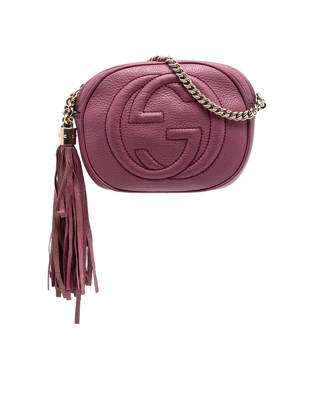 Pre-Loved by Azura Reborn - Pre-Loved Mini Pebbled Calfskin Soho Chain Crossbody