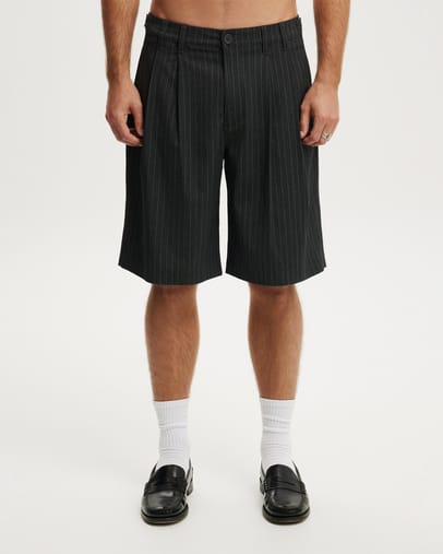DARK CHARCOAL PINSTRIPE