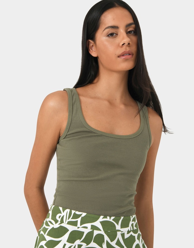 Forcast - Devin Ribbed Singlet Top