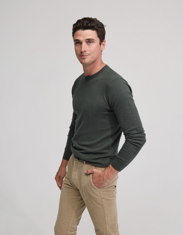 Oxford - Crew Neck Cotton Cashmere Knit