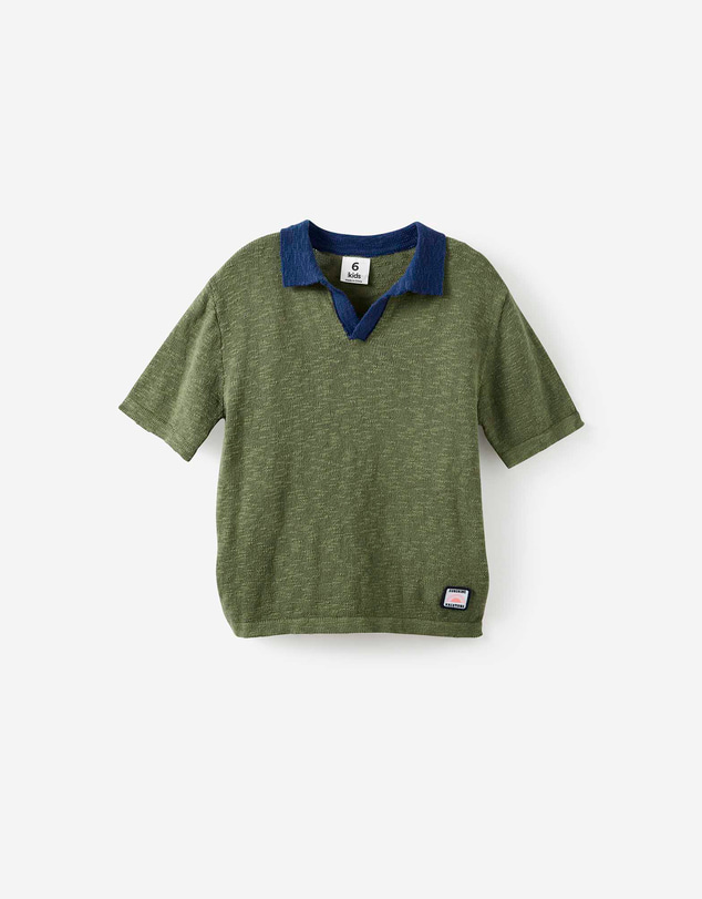 Cotton On Kids - Oversized Colour Block Knit Polo