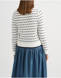David Lawrence - Decora Cable Knit Cardigan