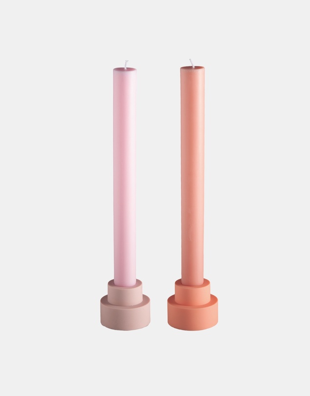 porter green - flipp sml silicone unbreakable candle holder set